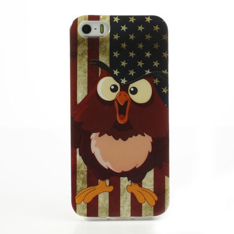 Gél tok iPhone 5, 5 - csirke amerikai zászlóhoz