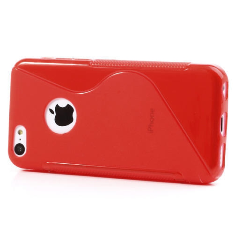 Gél S-line tok iPhone 5C-hez - piros