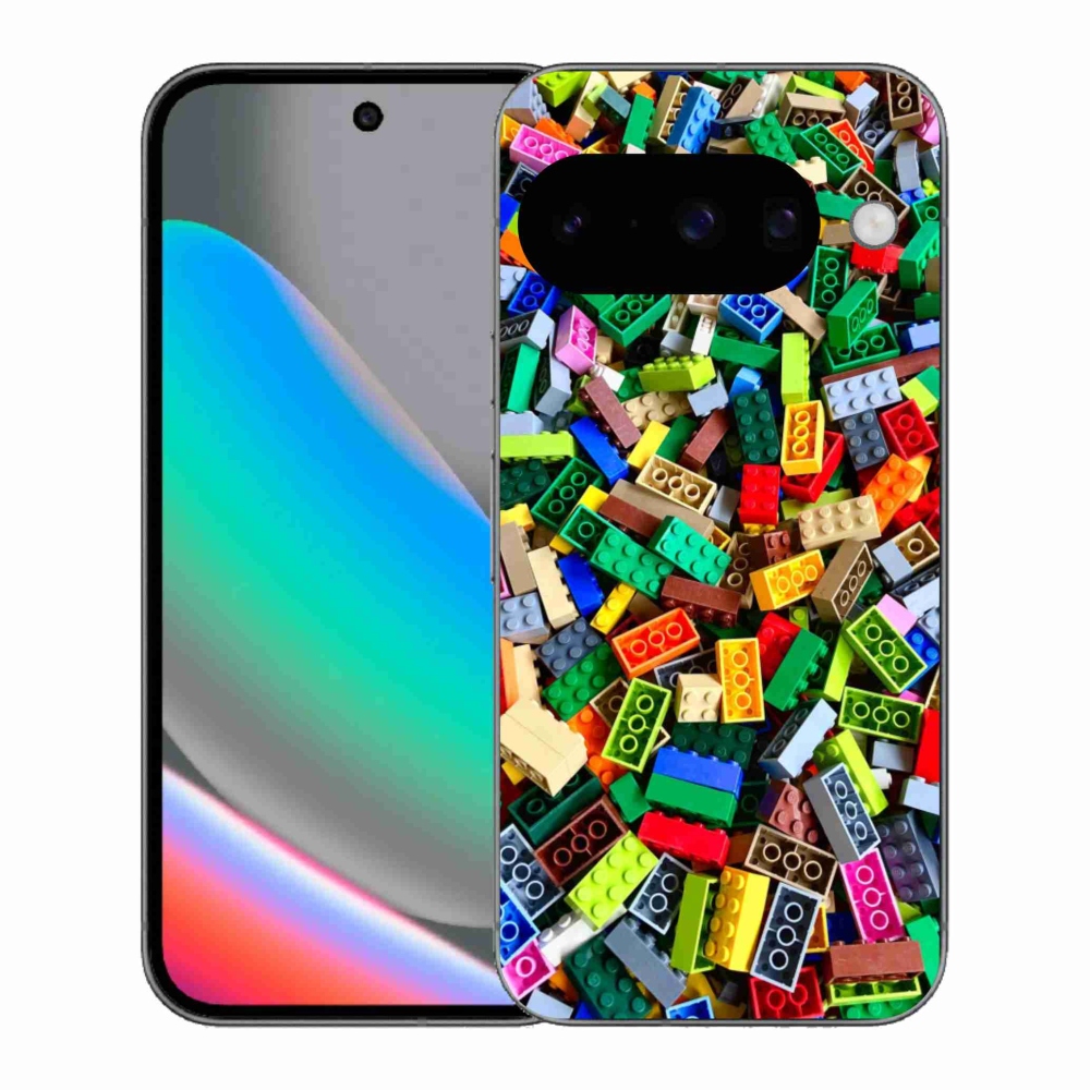 Gél borítás mmCase a Google Pixel 10 számára - színes építőkockák