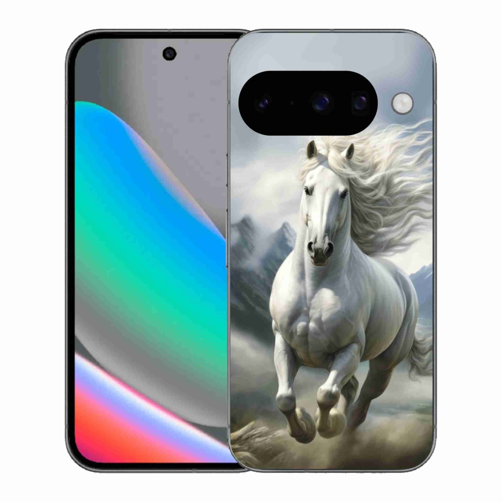 mmCase gél tok a Google Pixel 10-hez – Futó fehér ló 3