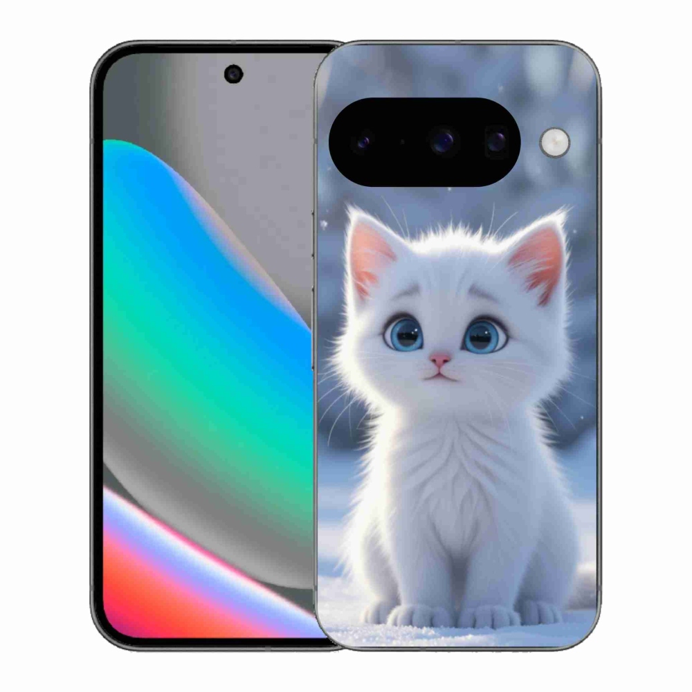 mmCase gél tok a Google Pixel 10-hez – fehér cica 3