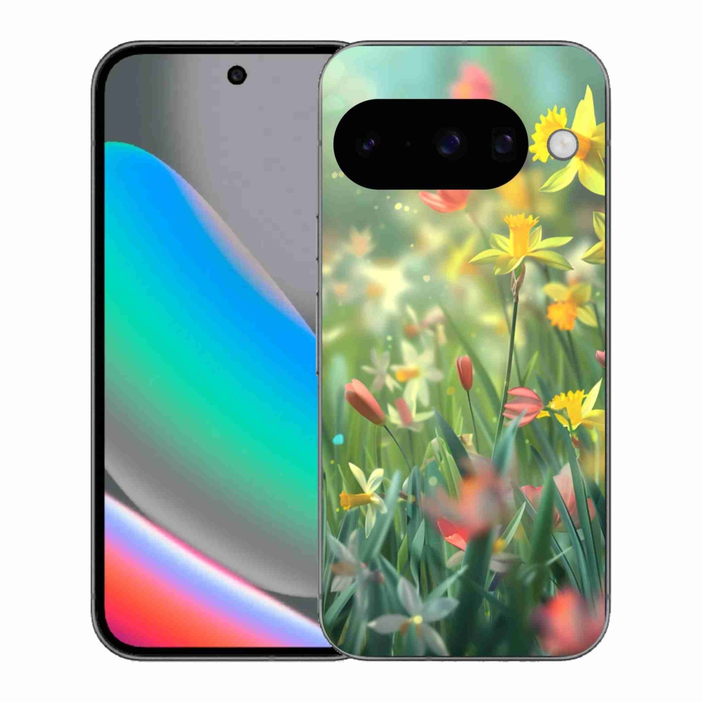 Gél borítás mmCase a Google Pixel 10 számára - tavaszi virágok
