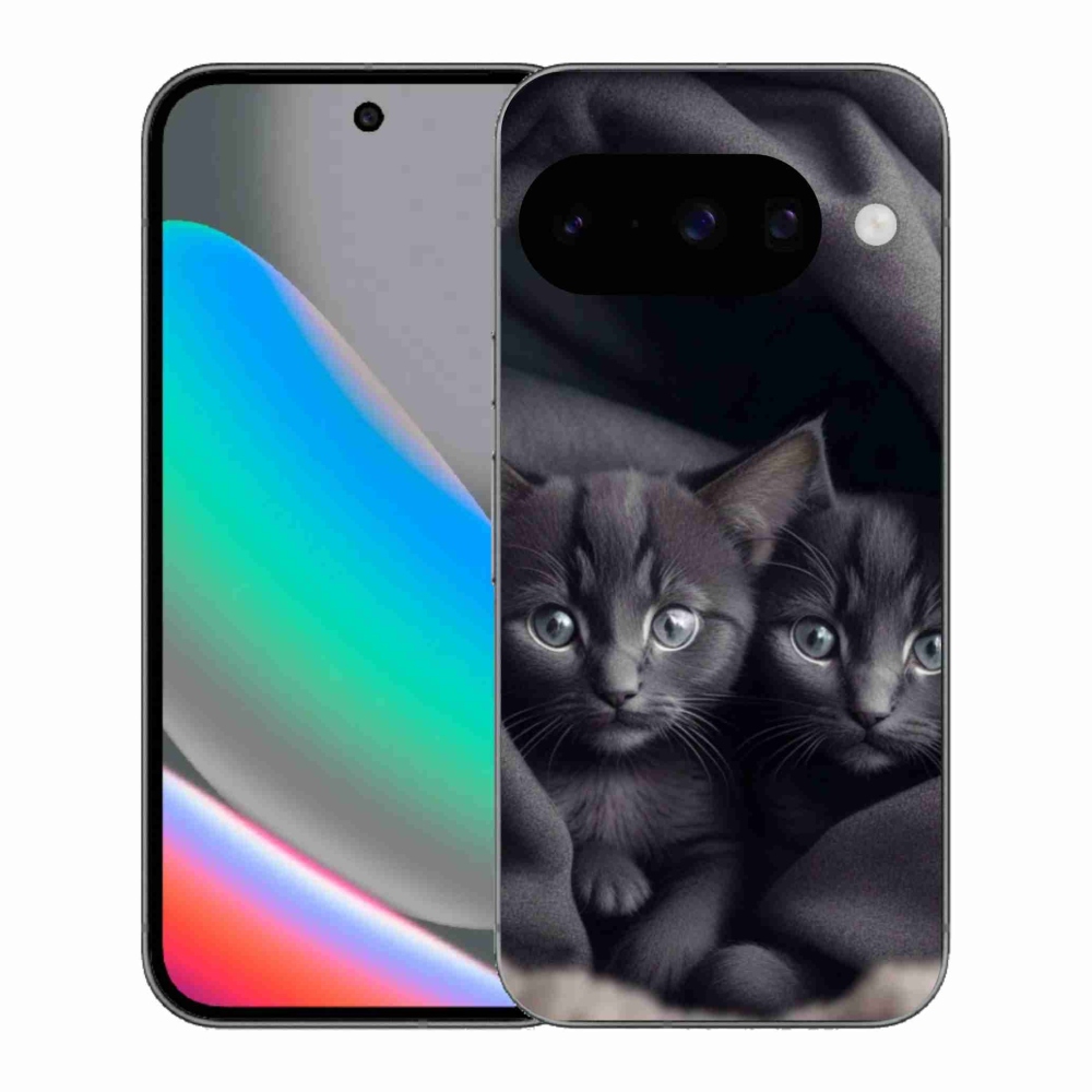Zselés borítás mmCase a Google Pixel 10 számára - cat duo
