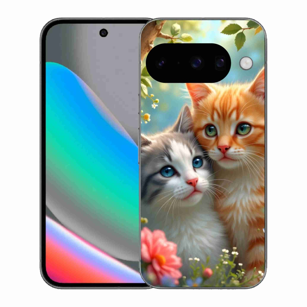 Gél borítás mmCase a Google Pixel 10 számára - macskaszerelem 2
