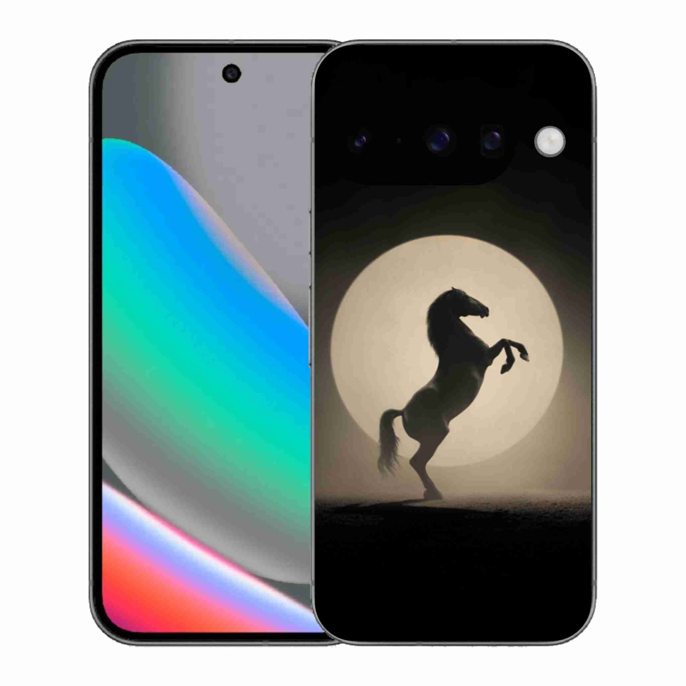 Gél borítás mmCase a Google Pixel 10 számára - ló sziluettben