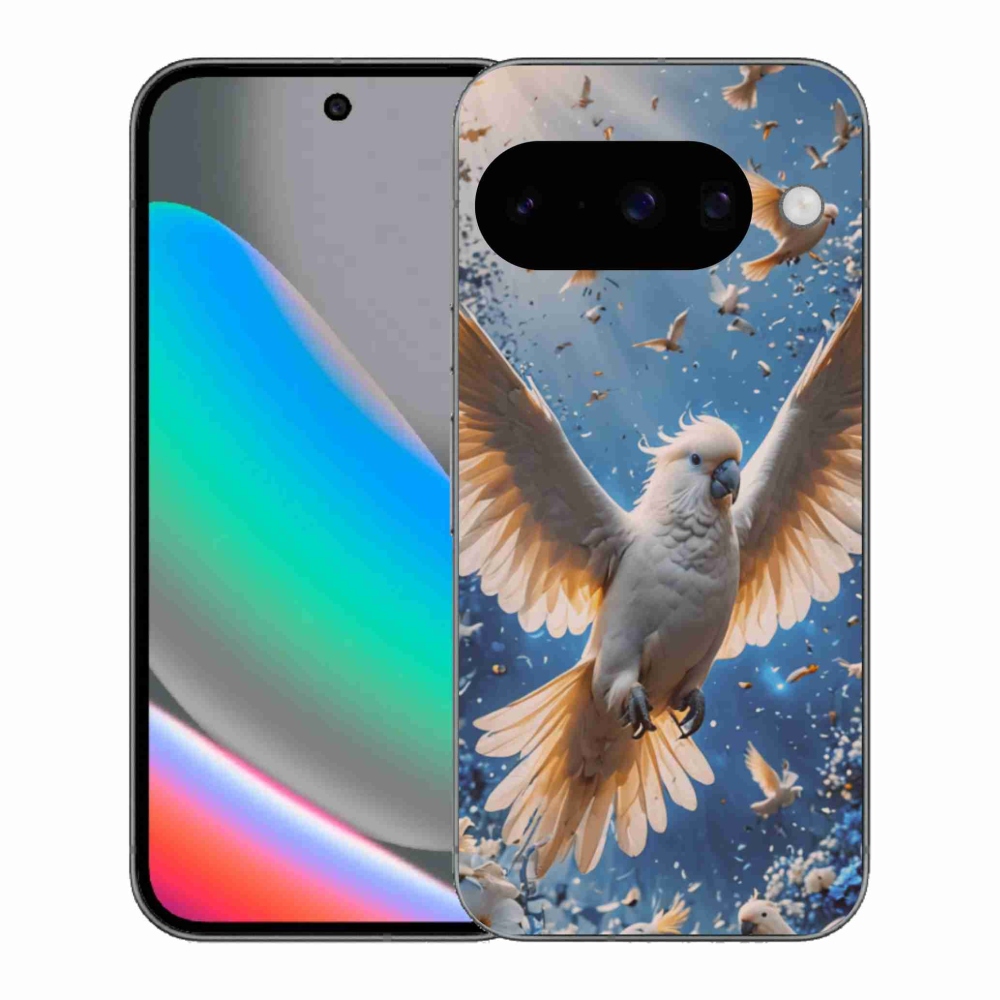 Gél borítás mmCase a Google Pixel 10 számára - kakadu papagáj