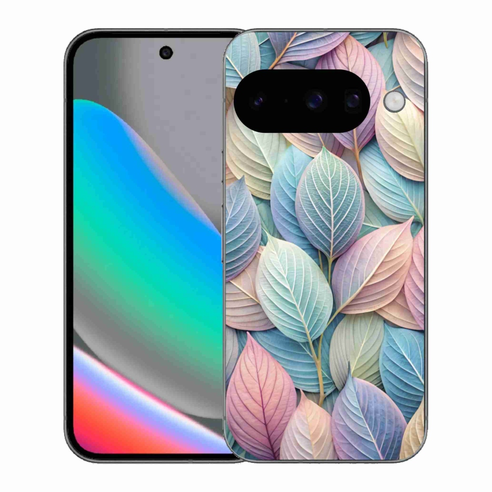 Zselés borítás mmCase a Google Pixel 10 számára - pasztell levelek
