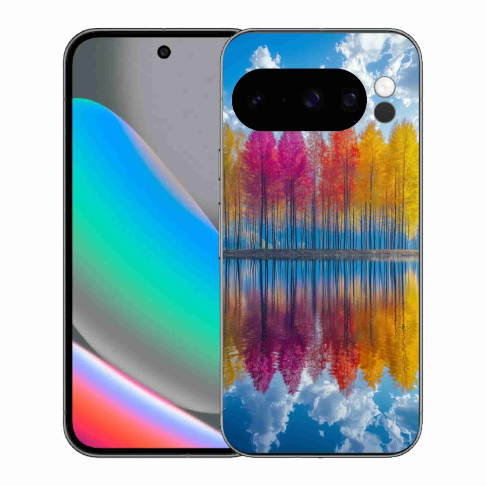 Gél borítás mmCase a Google Pixel 10 Pro számára - színes fák