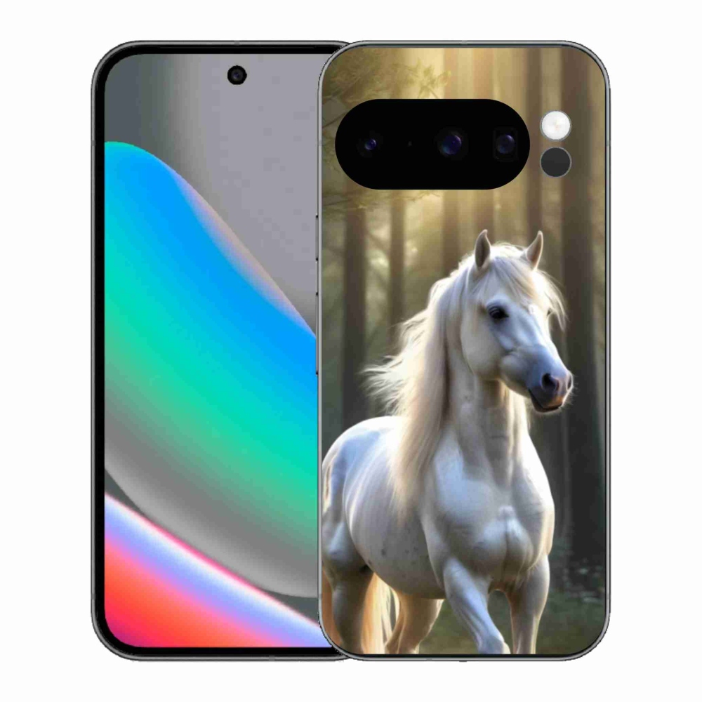 Gél borítás mmCase a Google Pixel 10 Pro készülékhez - Fehér ló 3