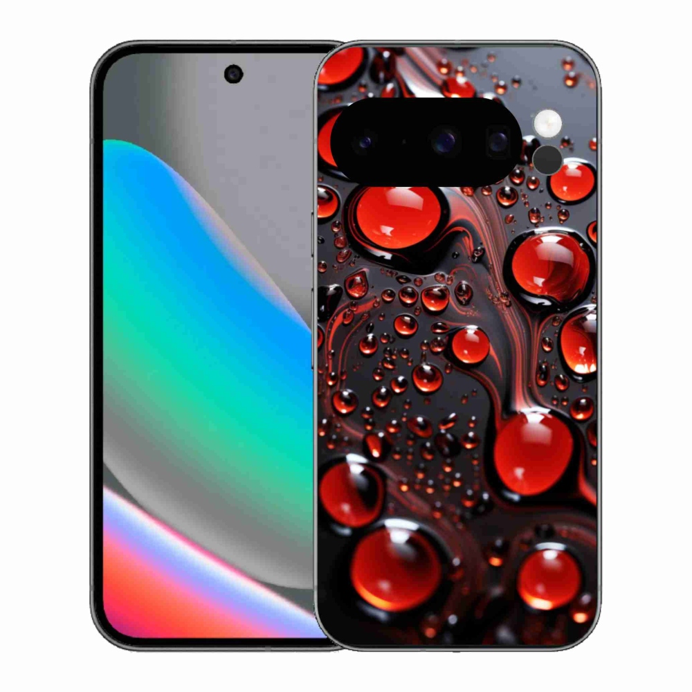 Zselés borítás mmCase a Google Pixel 10 Pro-hoz - piros csepp 2