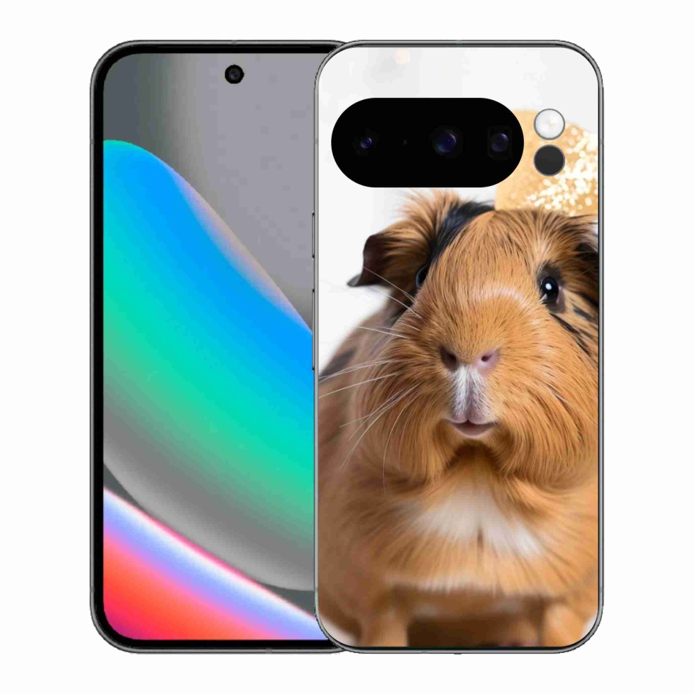 Zselés borítás mmCase a Google Pixel 10 Pro számára - barna tengerimalac
