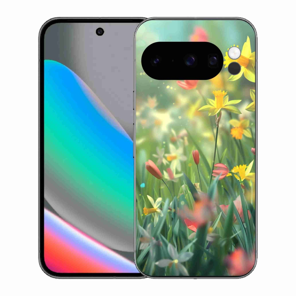 Gél borítás mmCase a Google Pixel 10 Pro számára - tavaszi virágok