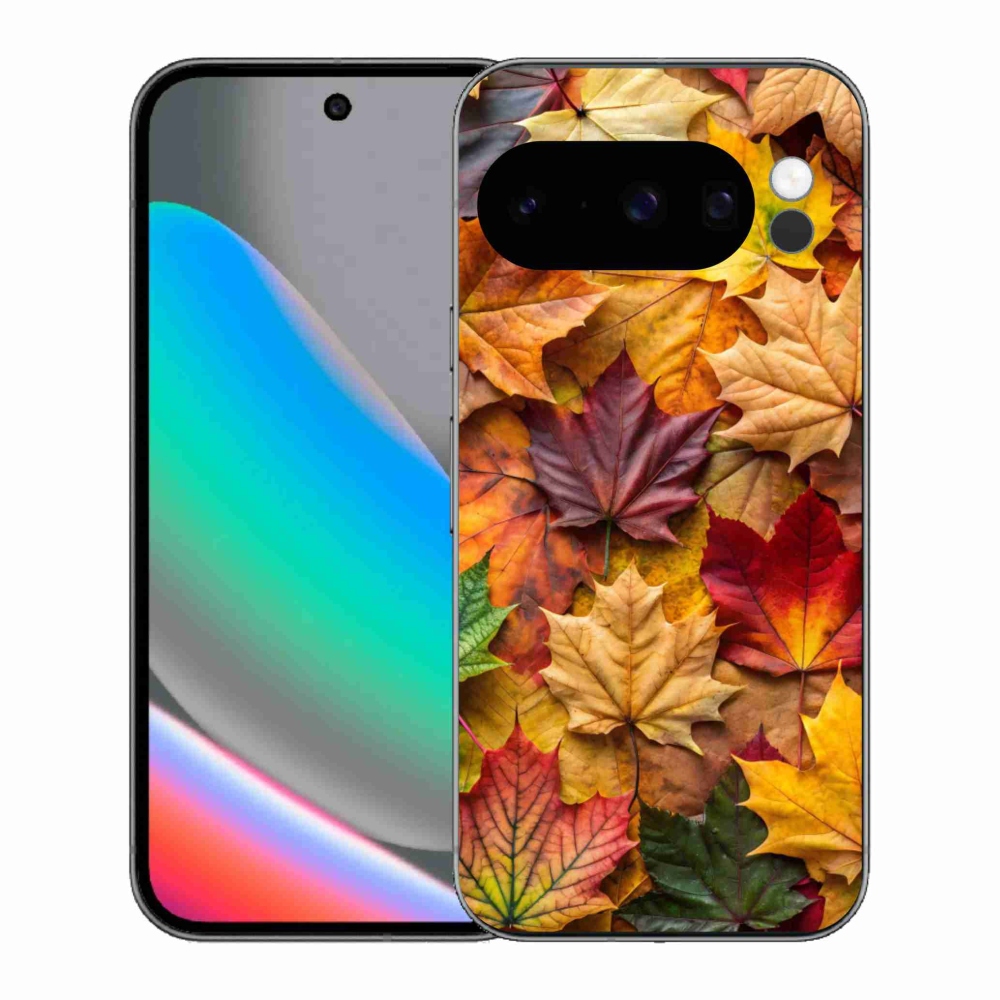 Zselés borítás mmCase a Google Pixel 10 Pro számára - juharlevelek 2