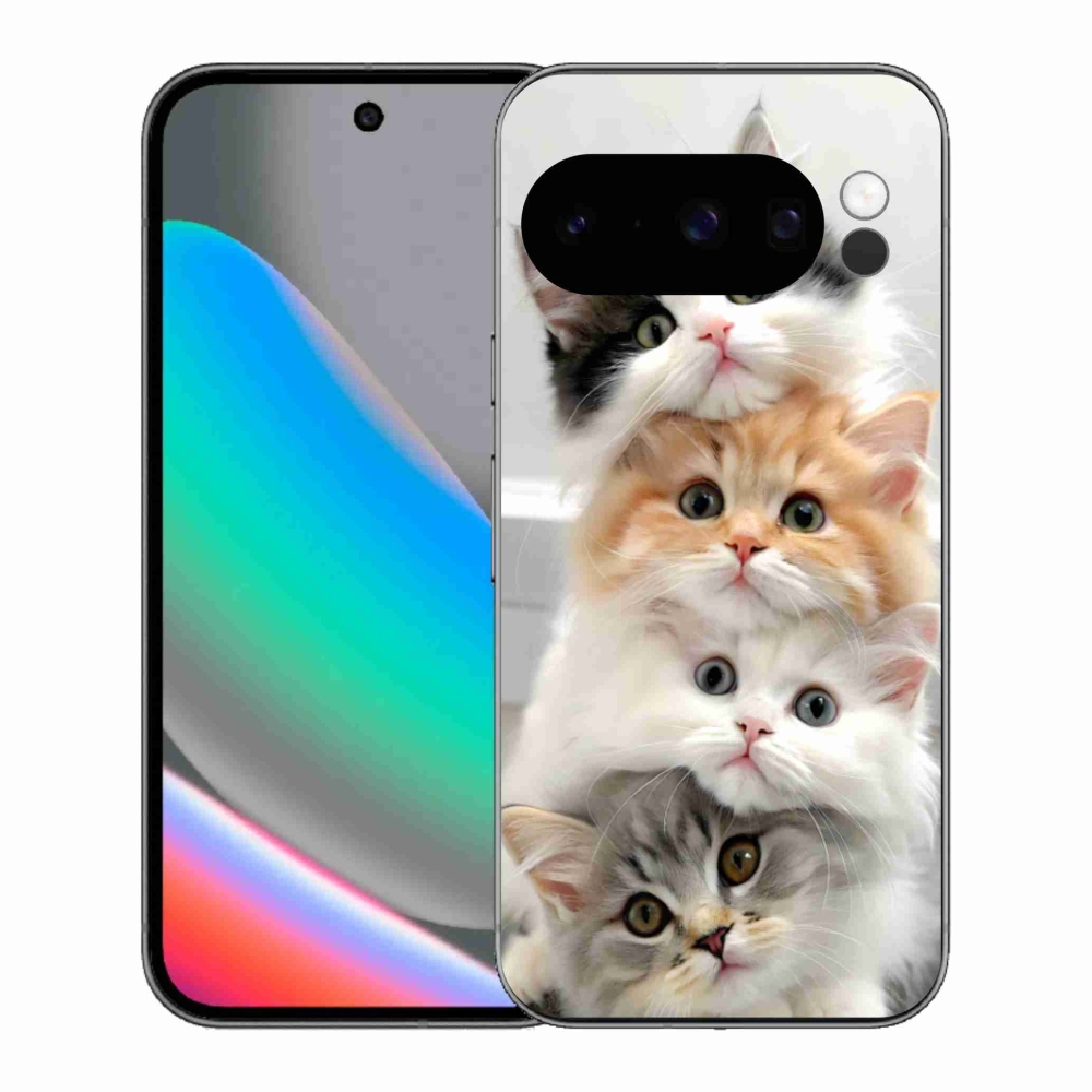 Gél borítás mmCase a Google Pixel 10 Pro számára - macska banda