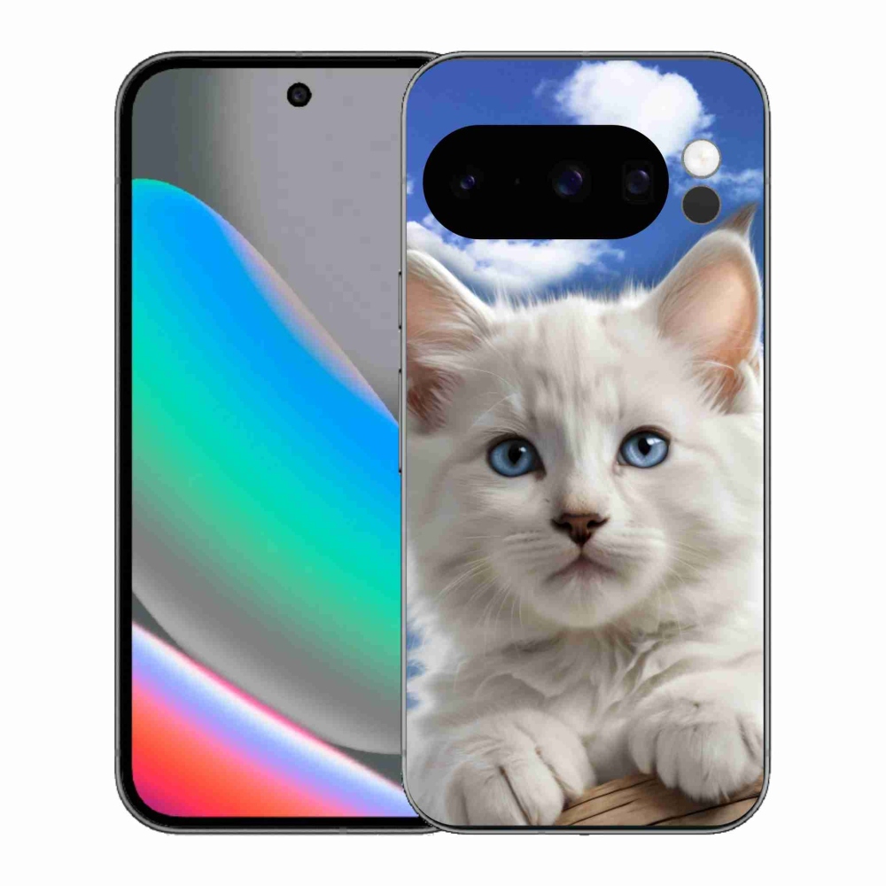 mmCase gél tok a Google Pixel 10 Pro-hoz – cica és felhők