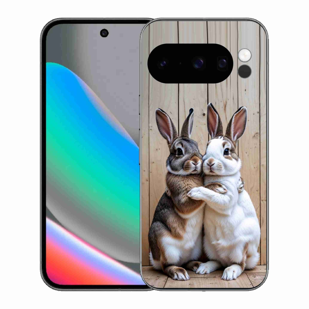 mmCase gél tok a Google Pixel 10 Pro-hoz – nyuszi pár