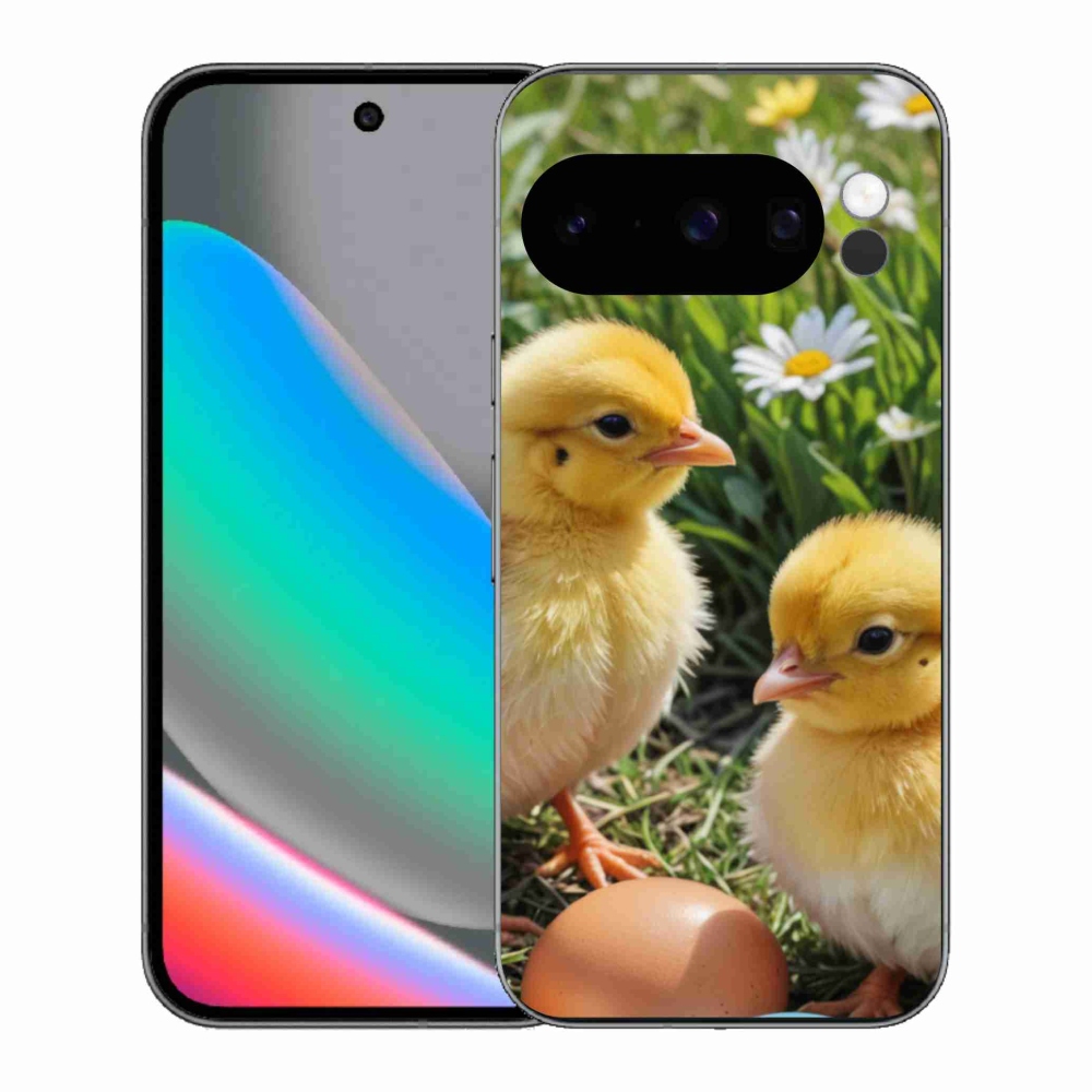 Zselés borítás mmCase a Google Pixel 10 Pro számára - csibék