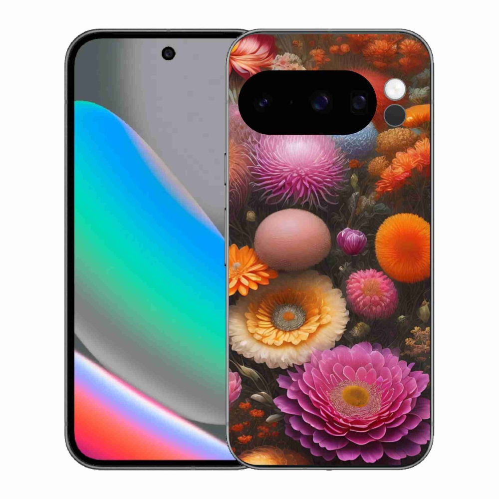 Gél borítás mmCase a Google Pixel 10 Pro számára - virágos kompozíció
