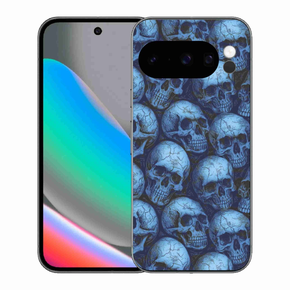 Zselés borítás mmCase a Google Pixel 10 Pro számára - koponyák
