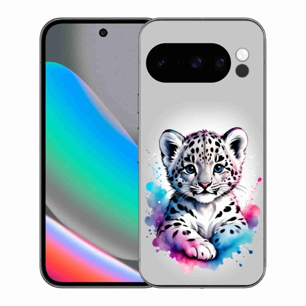 Zselés borítás mmCase a Google Pixel 10 Pro számára - leopárd kölyök