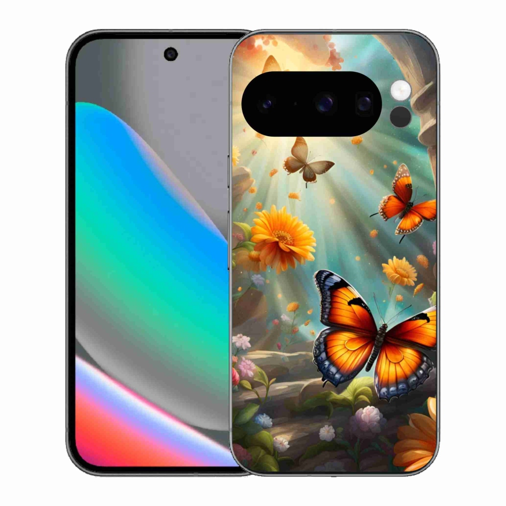 Gél borítás mmCase a Google Pixel 10 Pro számára - pillangókert 2