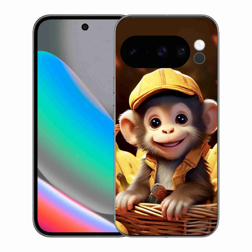 mmCase gél tok a Google Pixel 10 Pro-hoz – majom a kosárban