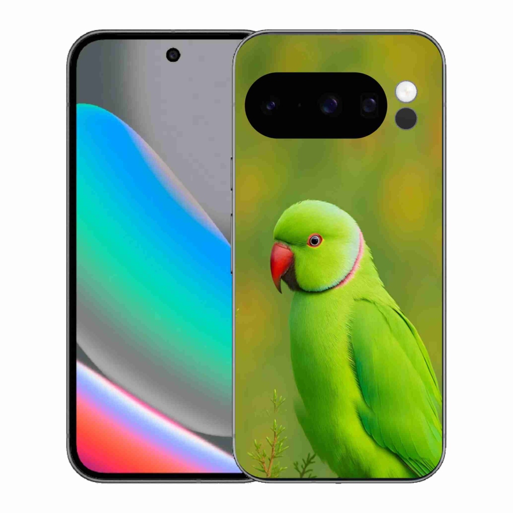 Gél borítás mmCase a Google Pixel 10 Pro készülékhez - papagáj alexander 2