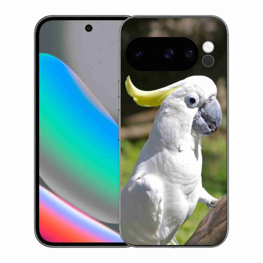 Gél borítás mmCase a Google Pixel 10 Pro készülékhez - papagáj kakadu 2
