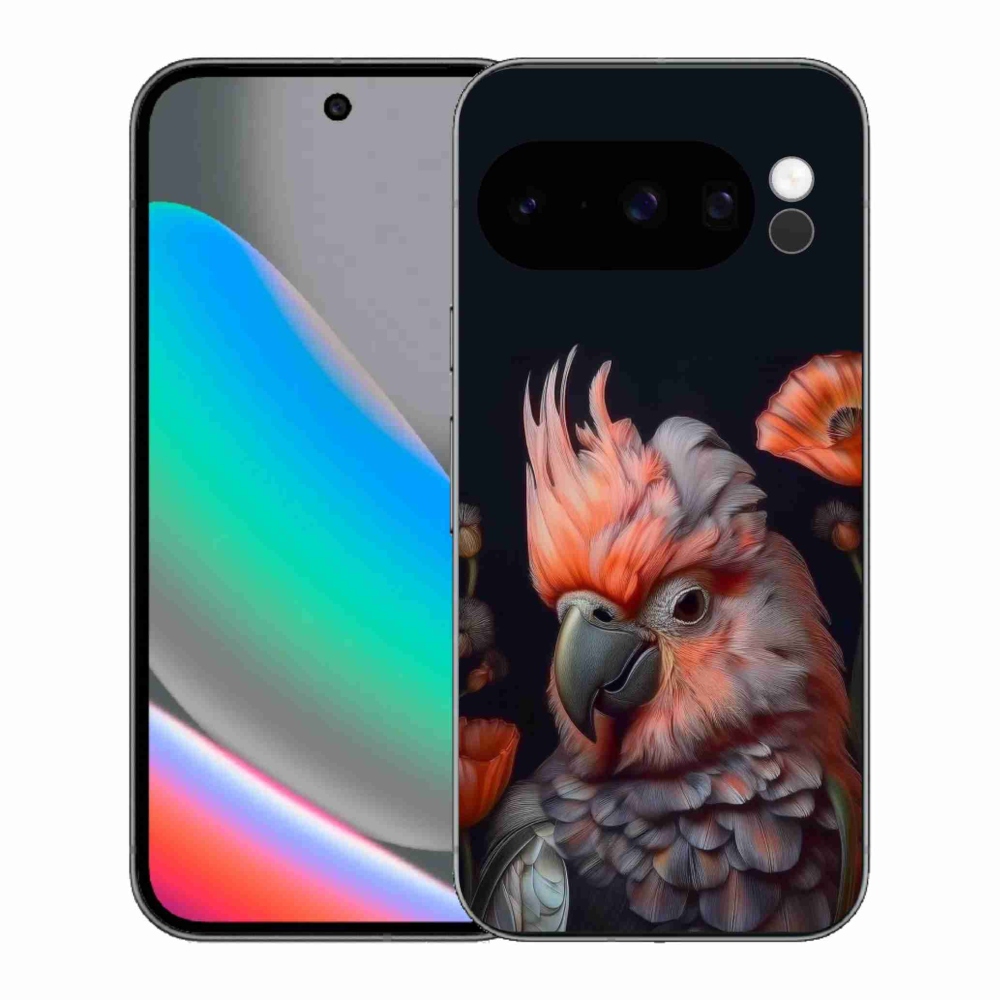 mmCase gél tok a Google Pixel 10 Pro-hoz – színes kakadu papagáj