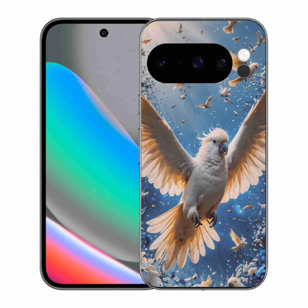 Gél borítás mmCase a Google Pixel 10 Pro számára - papagáj kakadu