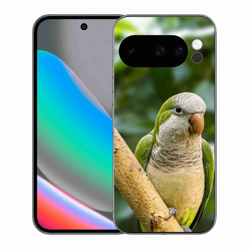 Gél védőburkolat mmCase a Google Pixel 10 Pro készülékhez - papagáj
