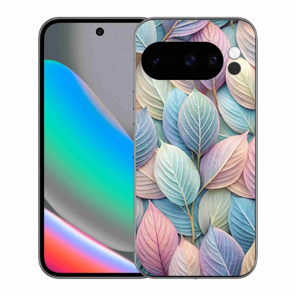 Zselés borítás mmCase a Google Pixel 10 Pro számára - pasztell levelek