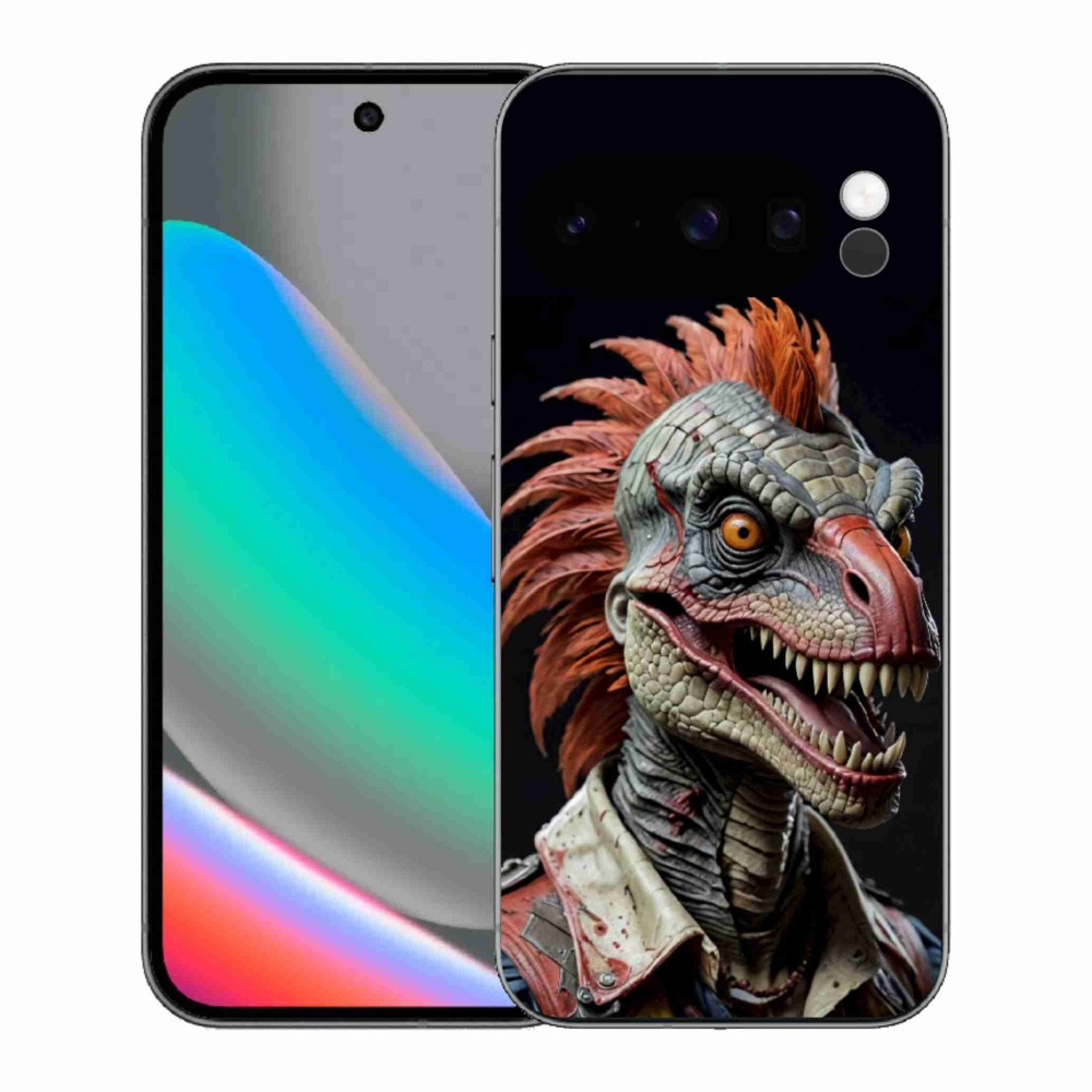 mmCase gél tok a Google Pixel 10 Pro-hoz – punk dinoszaurusz
