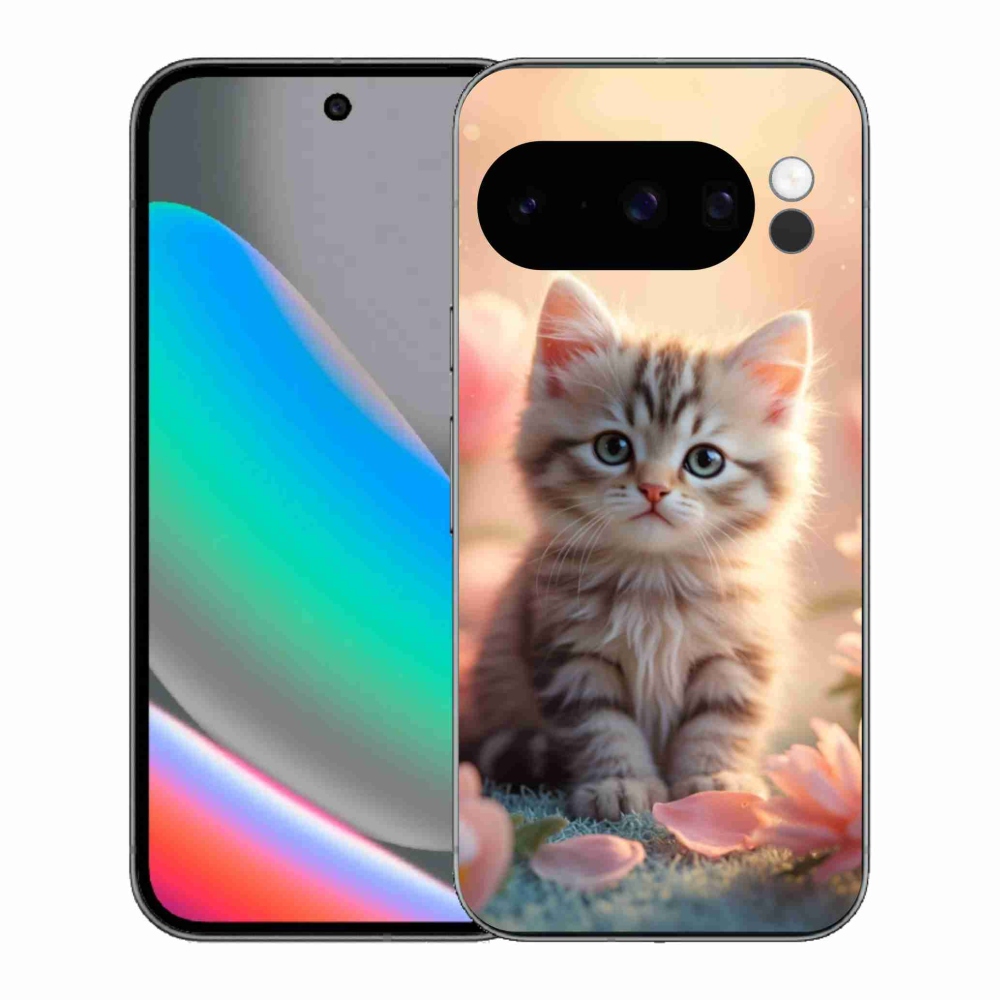 Gél borítás mmCase a Google Pixel 10 Pro számára - aranyos cica 8