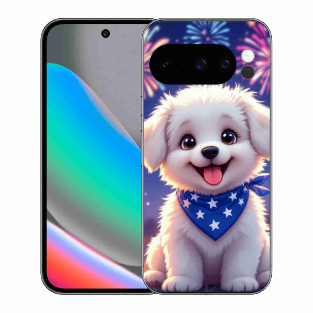 Zselés borítás mmCase a Google Pixel 10 Pro számára - ünnepi kiskutya