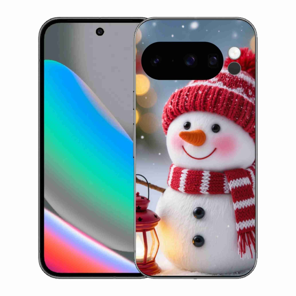 Gél borítás mmCase a Google Pixel 10 Pro számára - Hóember 2