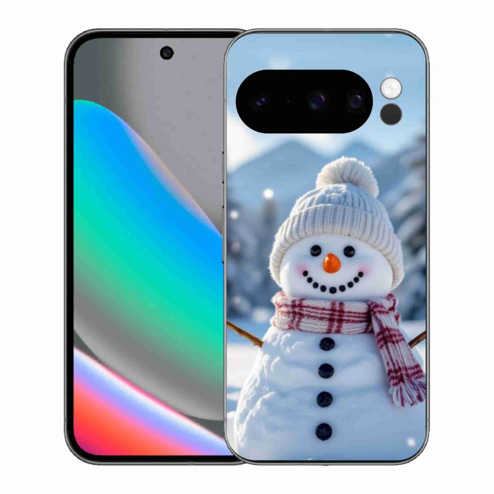 Gél borítás mmCase a Google Pixel 10 Pro készülékhez - Hóember 3