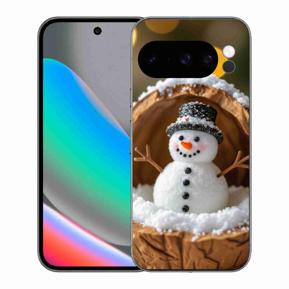 Gél borítás mmCase a Google Pixel 10 Pro készülékhez - Hóember 4