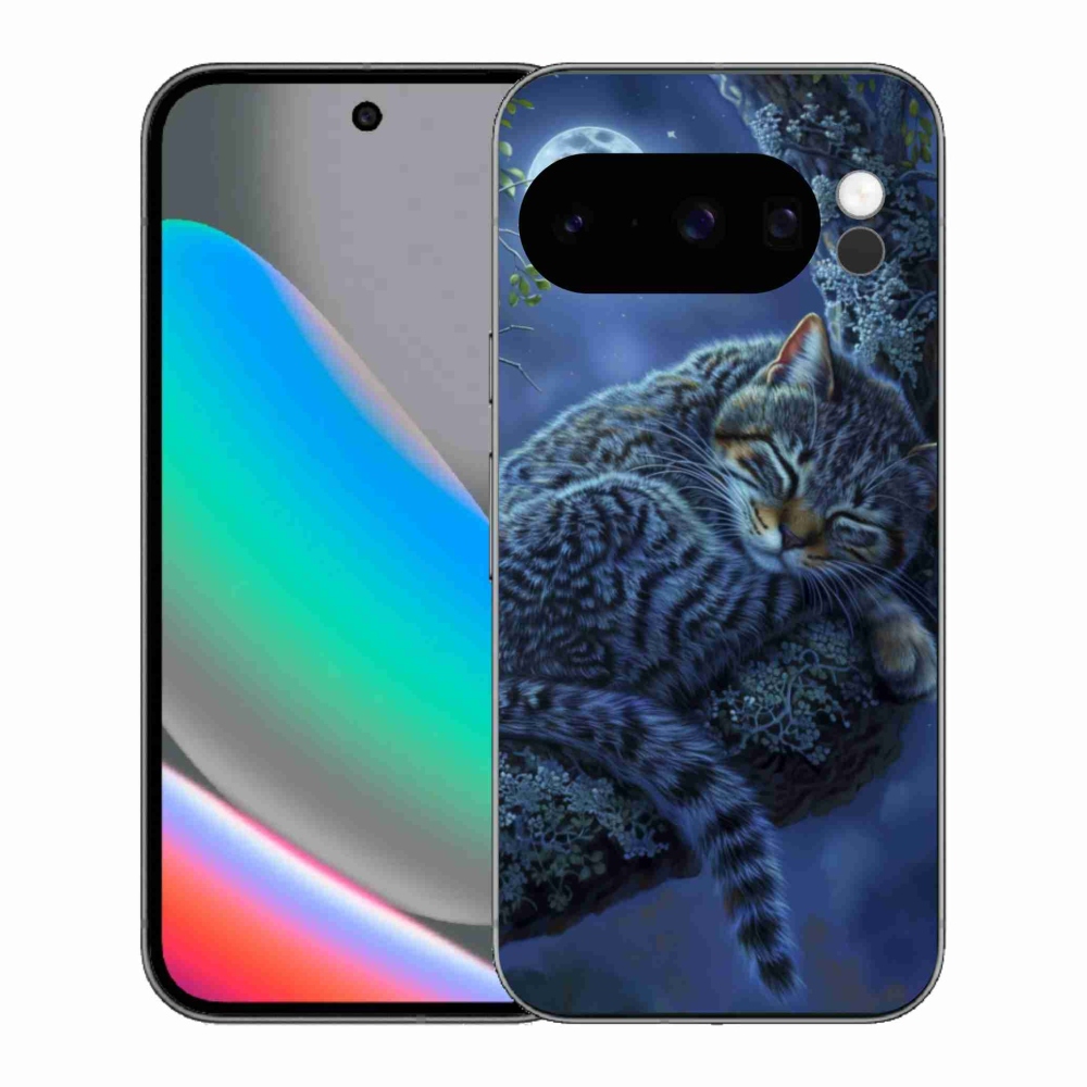 Gél borítás mmCase a Google Pixel 10 Pro számára - alvó macska