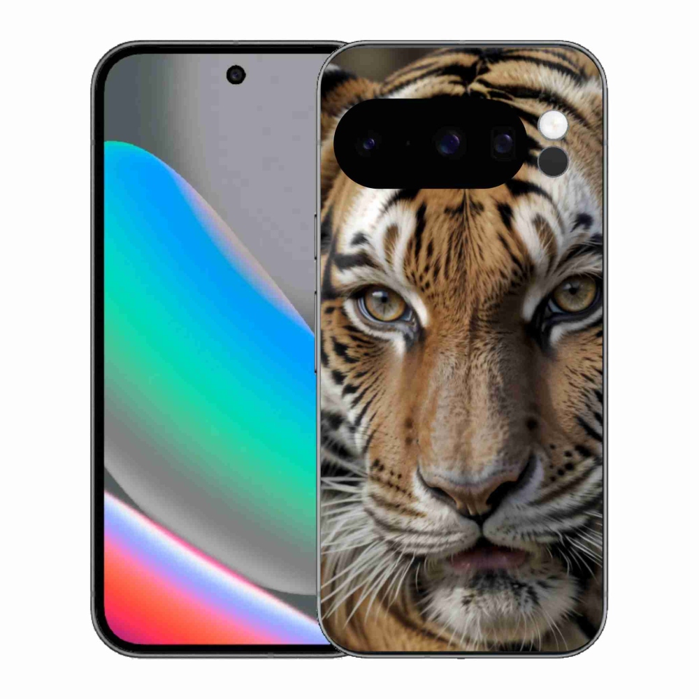 Gél borítás mmCase a Google Pixel 10 Pro számára - Tigris nézet