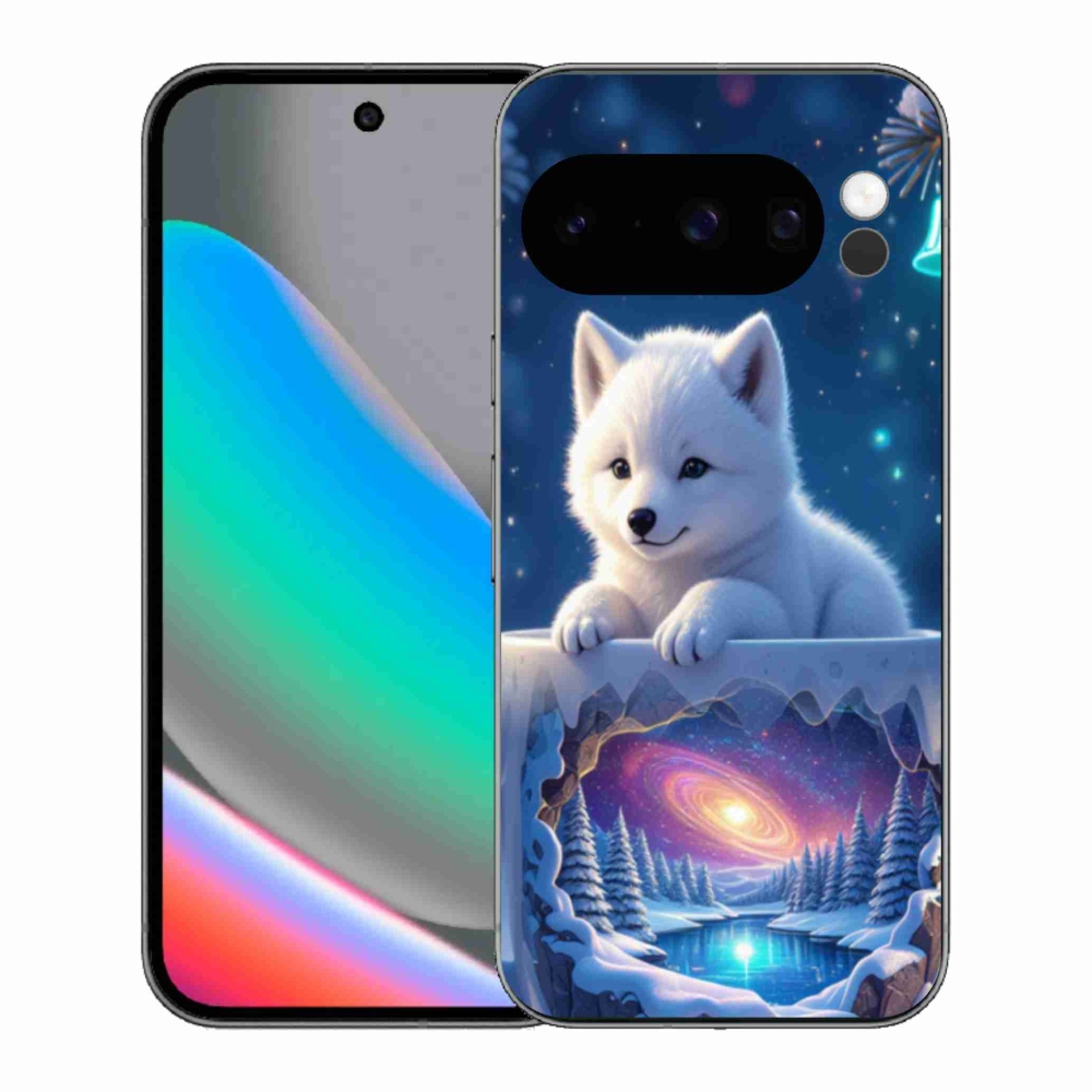 Gél borítás mmCase a Google Pixel 10 Pro számára - Karácsonyi kölyökkutyakölyök