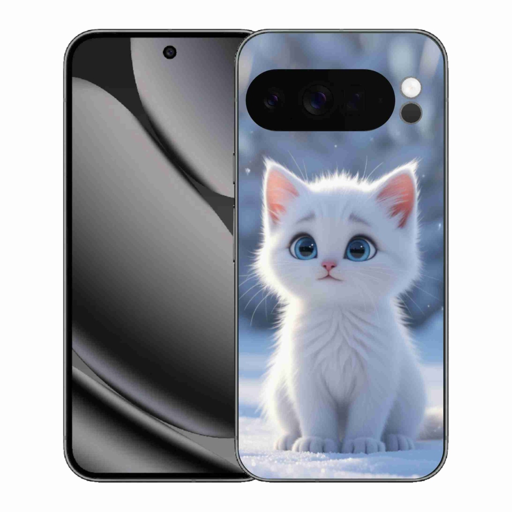 mmCase gél tok a Google Pixel 10 Pro XL-hez – fehér cica 3