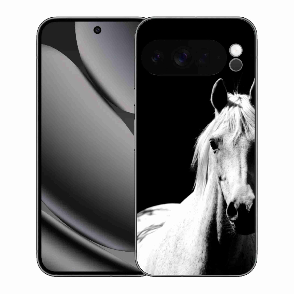 Zselés borítás mmCase a Google Pixel 10 Pro XL-hez - fehér ló 5