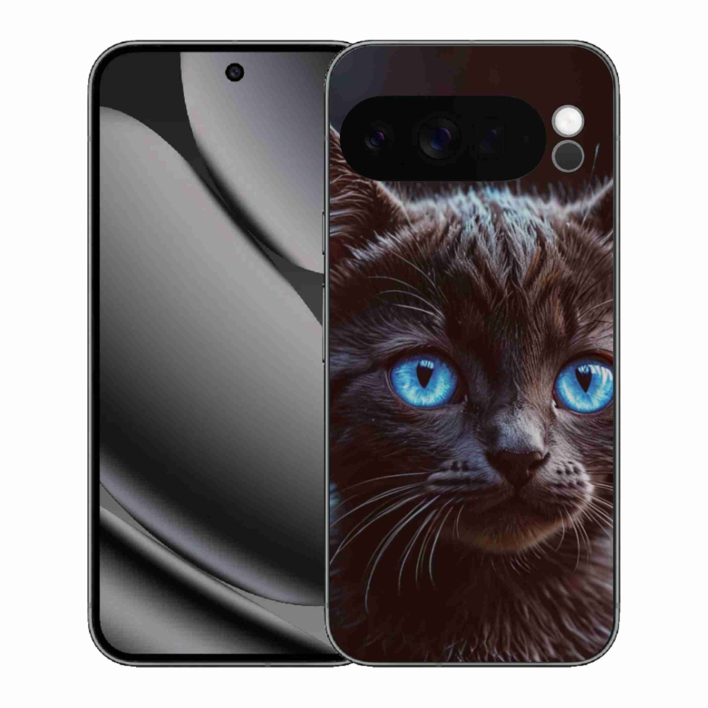 Zselés borítás mmCase a Google Pixel 10 Pro XL-hez - fekete cica 2