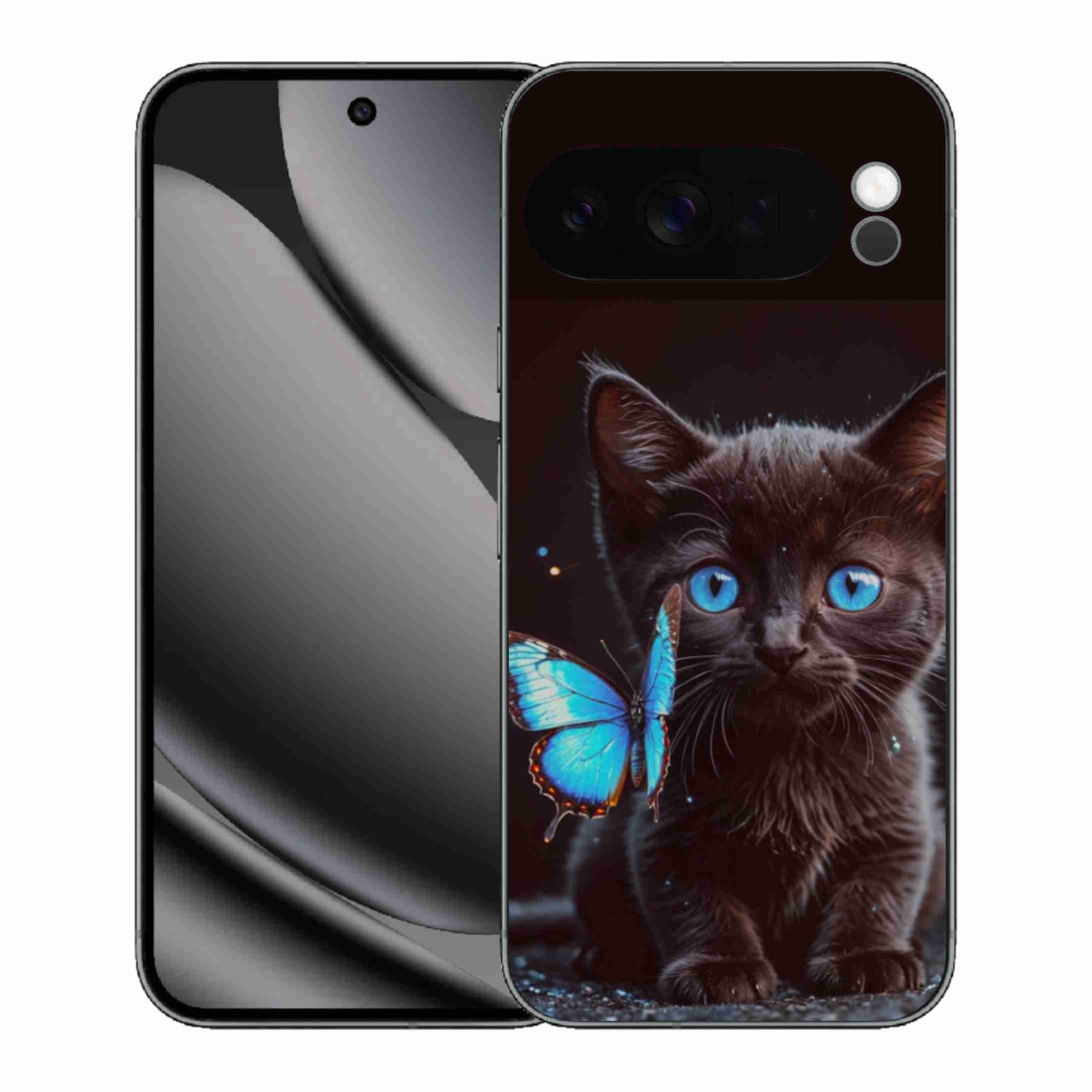 Zselés borítás mmCase a Google Pixel 10 Pro XL-hez - fekete cica 3