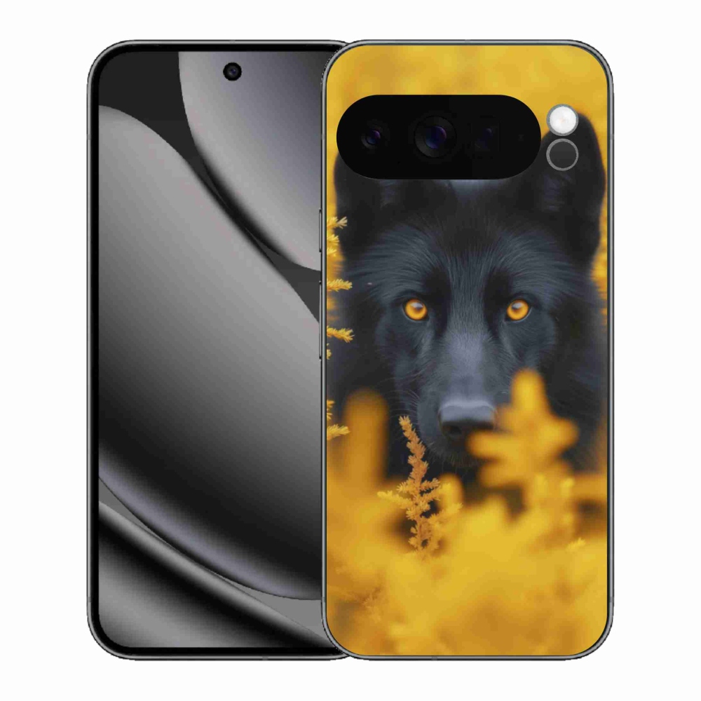 Zselés borítás mmCase a Google Pixel 10 Pro XL-hez - fekete farkas 2