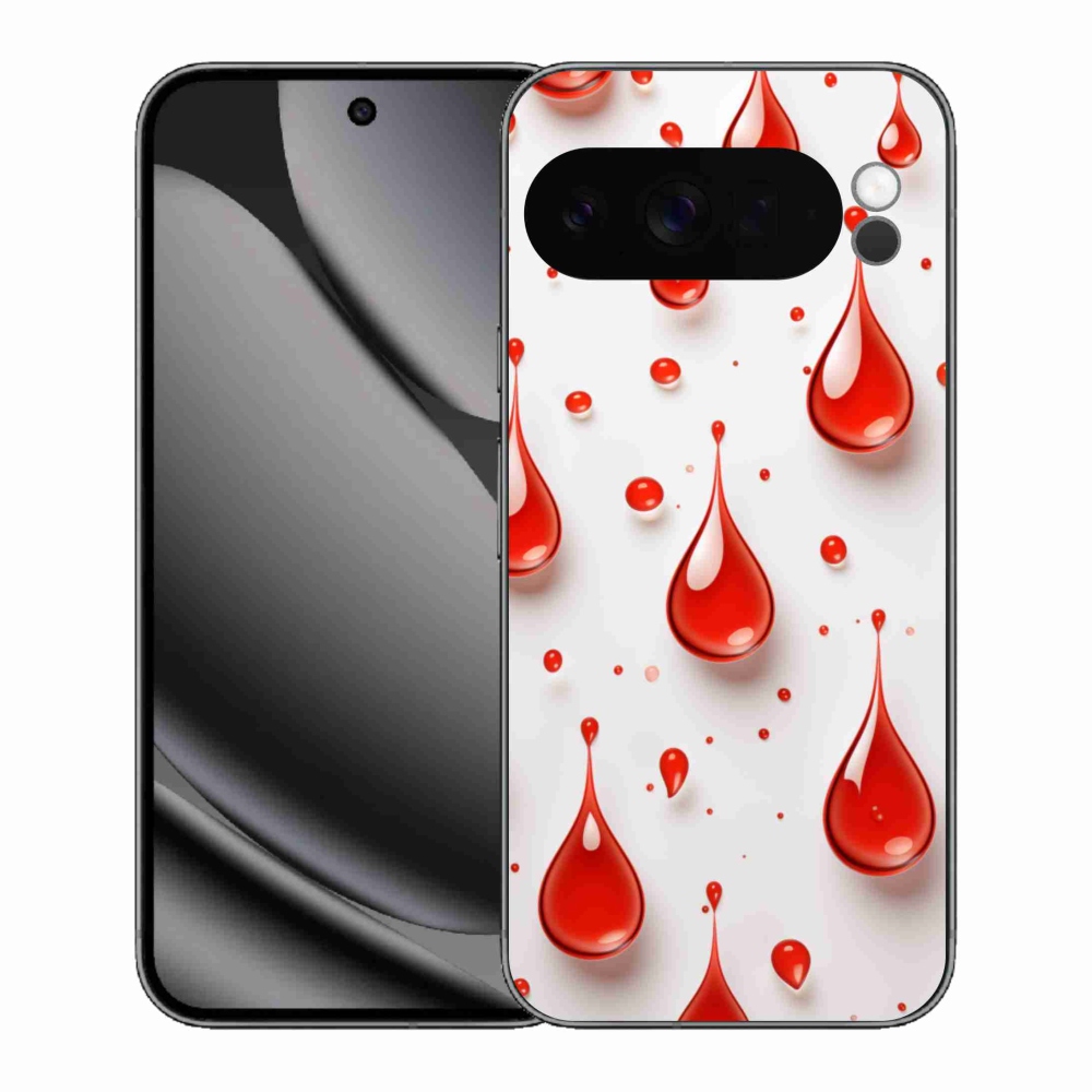 Zselés borítás mmCase a Google Pixel 10 Pro XL-hez - piros cseppek