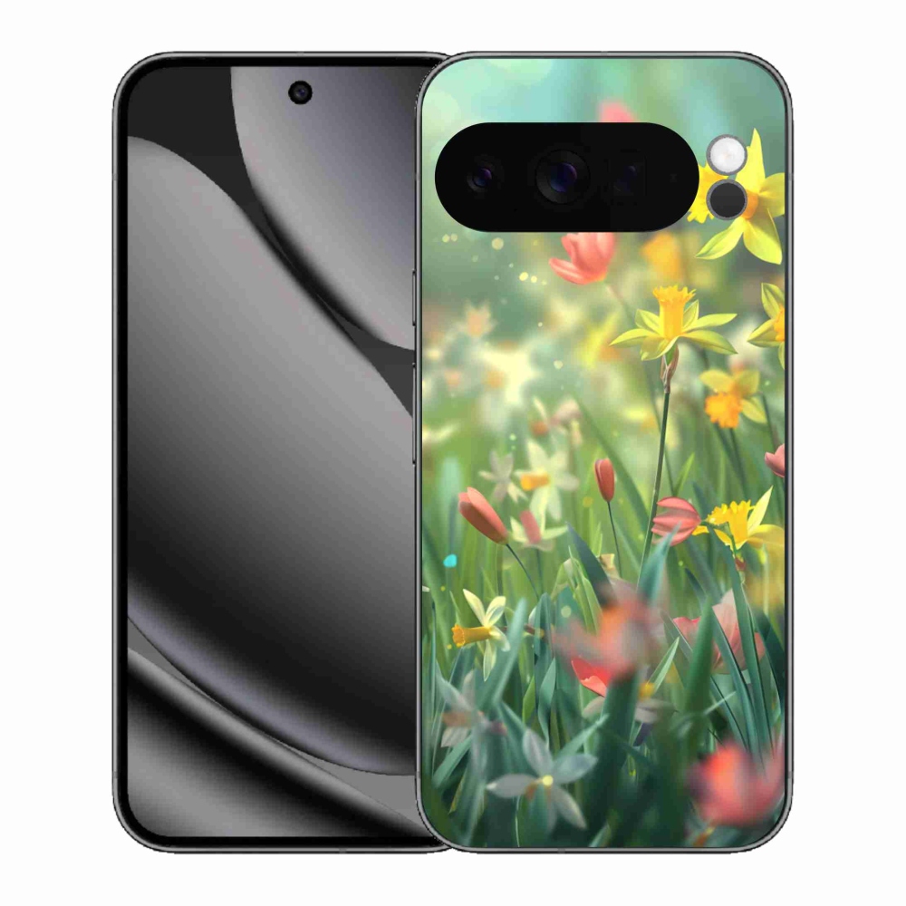 Gél borítás mmCase a Google Pixel 10 Pro XL-hez - tavaszi virágok