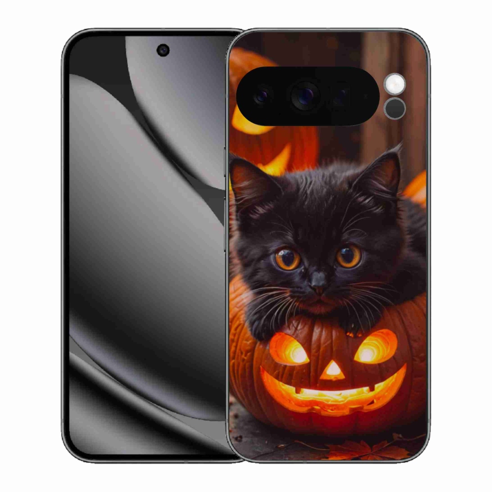 Zselés borítás mmCase a Google Pixel 10 Pro XL számára - cica és tök