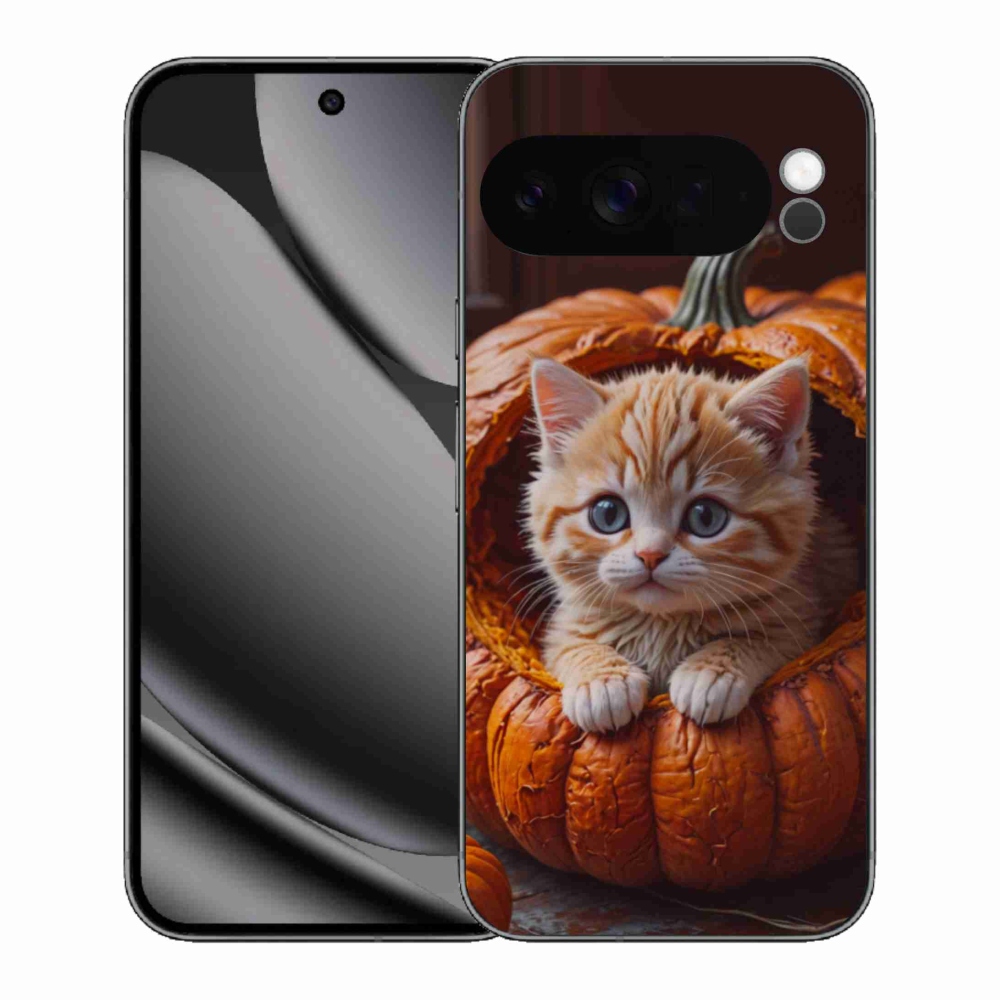 Gél borítás mmCase a Google Pixel 10 Pro XL-hez - cica és tök 2